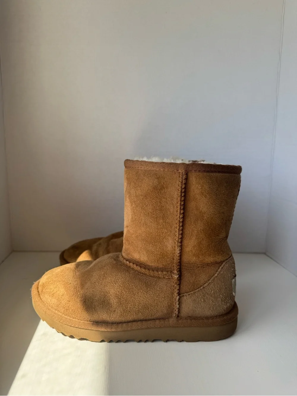 Uggs Chestnut Suede Lined Short Boots